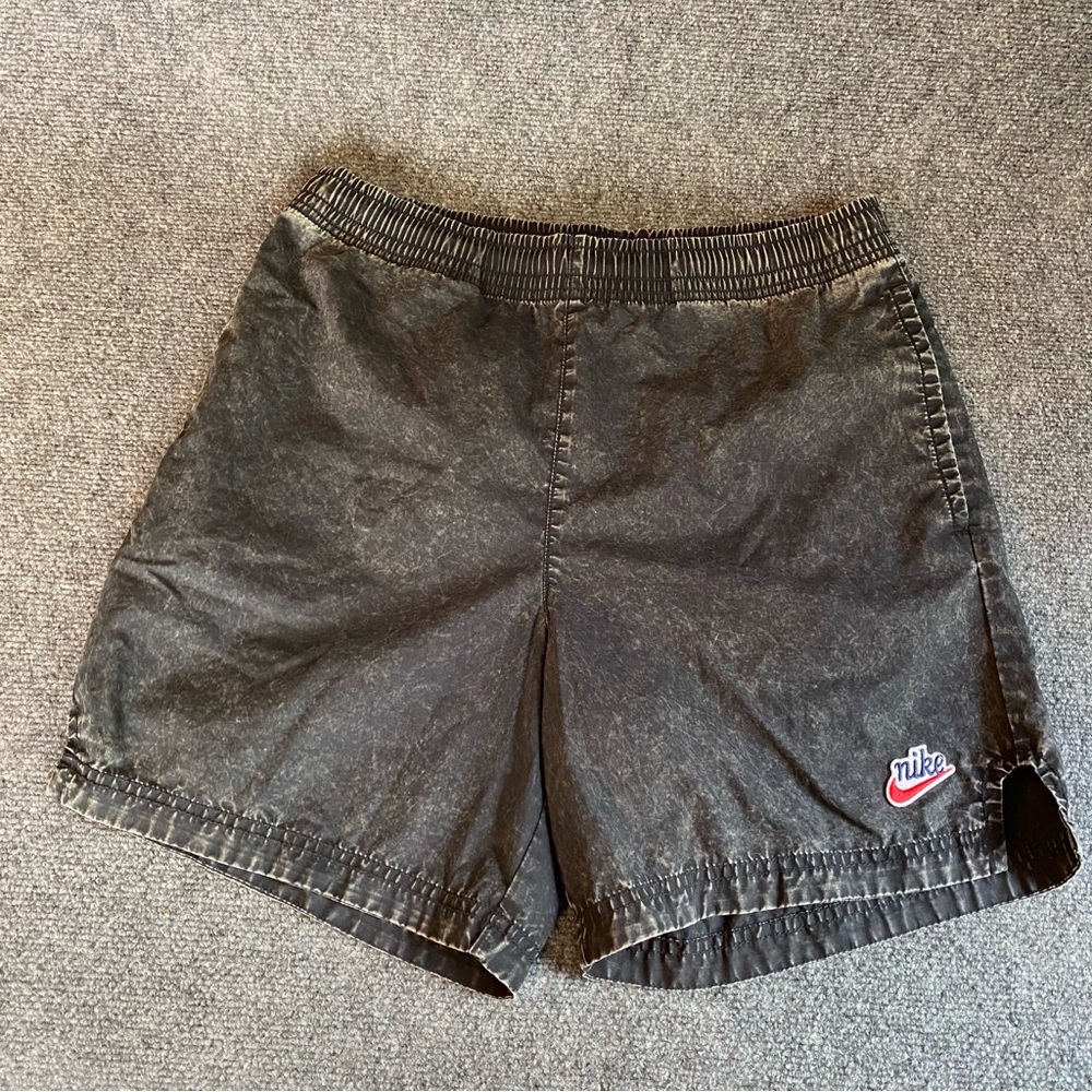 Nike Vintage Black Wash Shorts Small S Athletic Retro Style Men’s